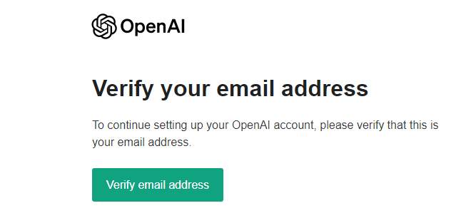 Verify Your Email Address